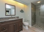 Master Bathroom also Features Large Walk in Shower at 3210 Windsor Court South